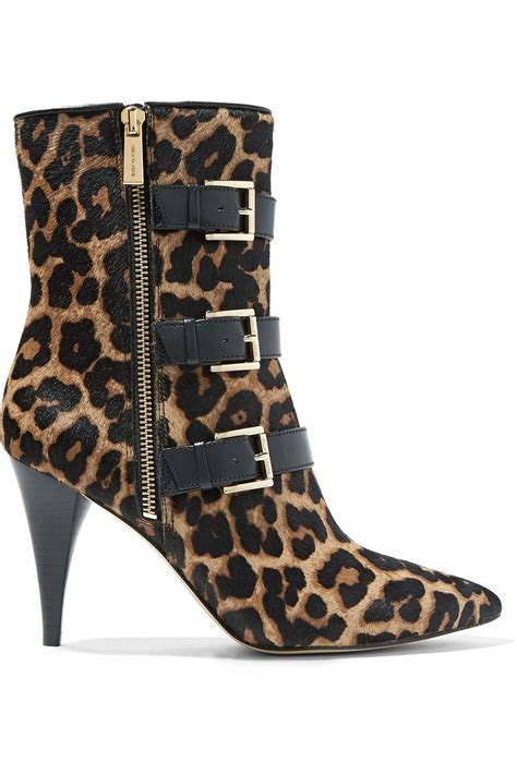 michael kors lori leopard|Michael Kors leopard boots.